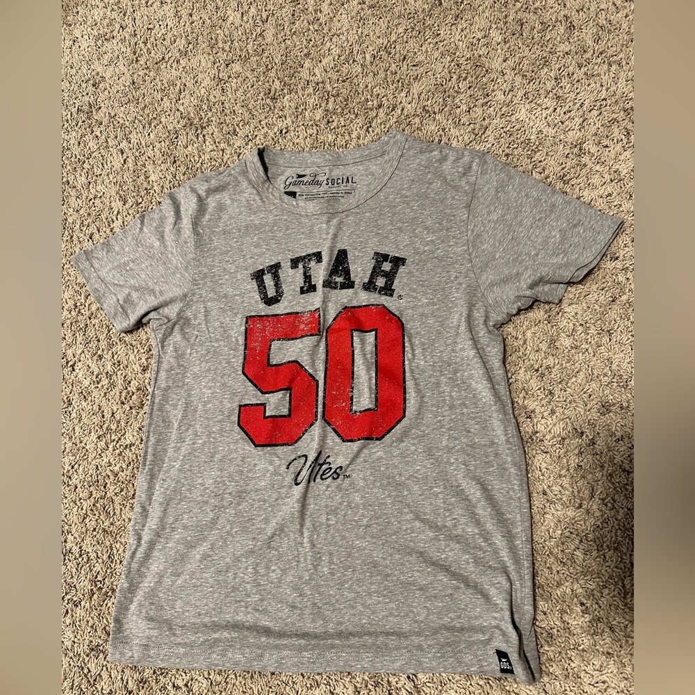 Game day social university of Utah Utes 50 football tshirt small shirt
